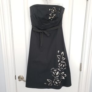Express strapless flower cutout dress size 6